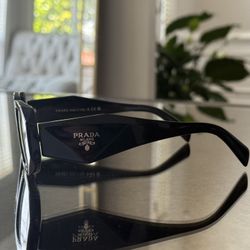 Prada PR17WS 1AB5S049 Women's Sunglasses 49 mm Black / Dark Grey Lens