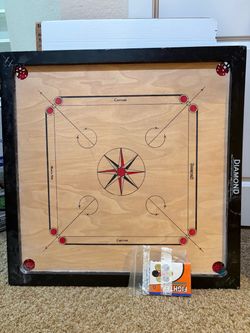 Diamond Carrom Board with Pieces