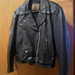 Black Leather Biker Jacket