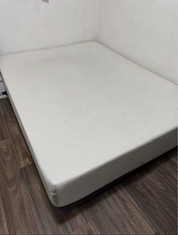 Moving sale Mattress and White Box Spring Bed Foundation