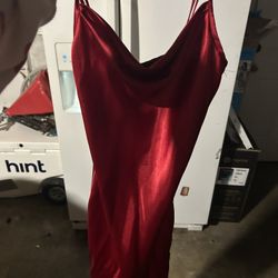 Satin Valentine’s Day Dress