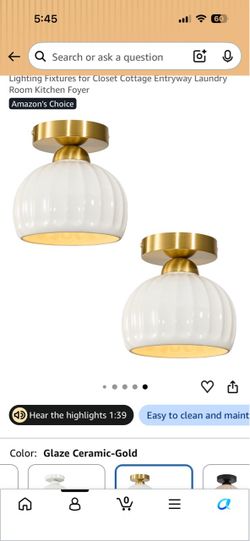 Brand new vintage style flush mount ceiling lights