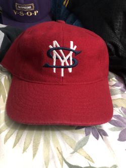Supreme ebbets field flannels fitted hat size 7 1/4 red for Sale in