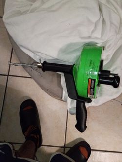 Hand-Powered Drain Snake Auger