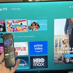 58’ Hisense Roku TV With Remote 