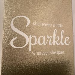 Gold Glitter Sign