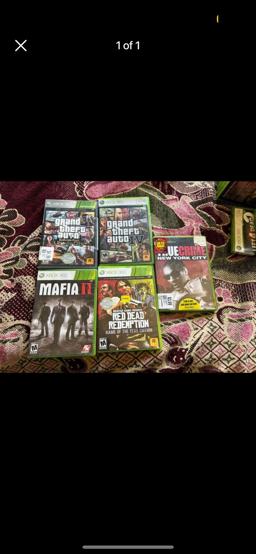 Xbox 360 Games GTA, Red Dead, Mafia, True crime