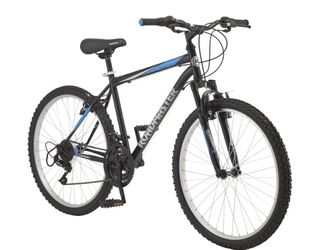 Roadmaster Granite Peak Men's Mountain / Road Bike, 26" wheels, Black/Blue, beach cruiser