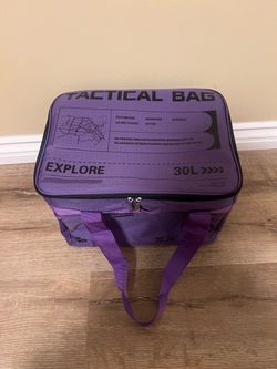 Brand new Tactical Bag 30L – Purple & Khaki Green