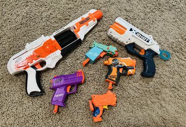 Nerf Toy Guns. All 6 For $30.   