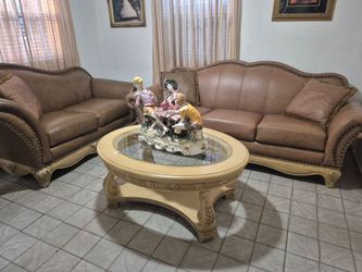 Juego de sala /living room with ceramic decoration