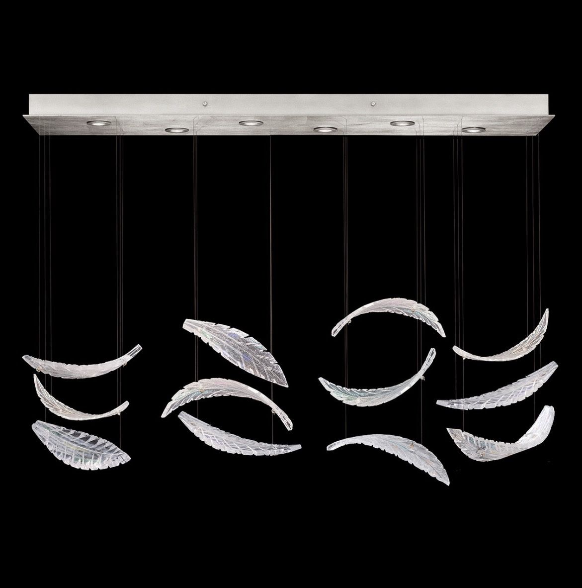 Elevate LED Pendant in Silver - 895140111ST Fine art handcrafted lighting