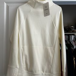 Fabletics Cream Sweatshirt - Small