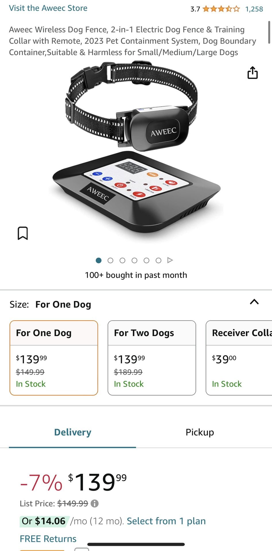 BRAND NEW* AWEEC WIRELESS DOG FENCE