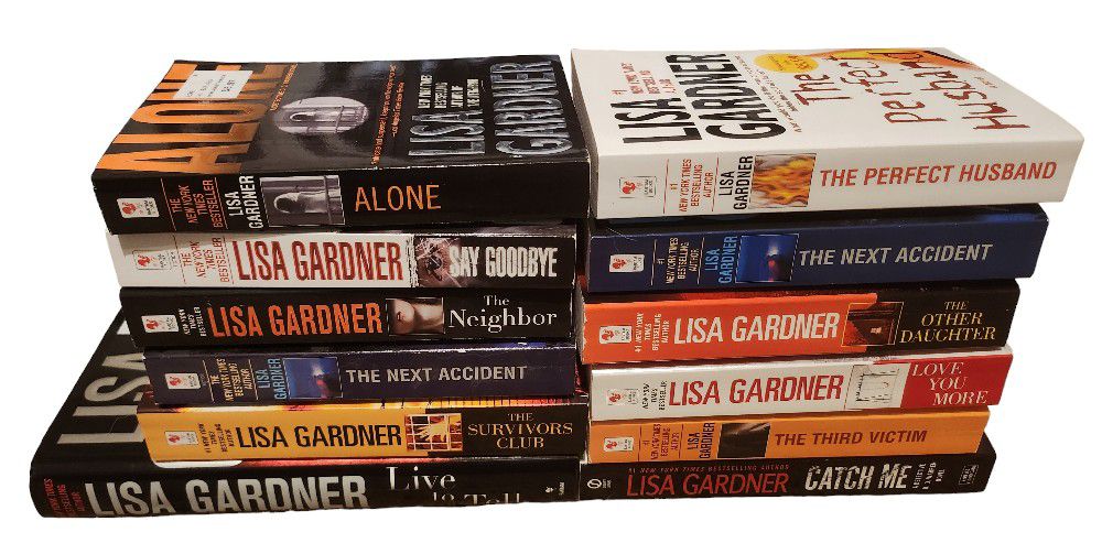 Book Lot of 12 Lisa Gardner Thriller Suspense Mystery Novels 