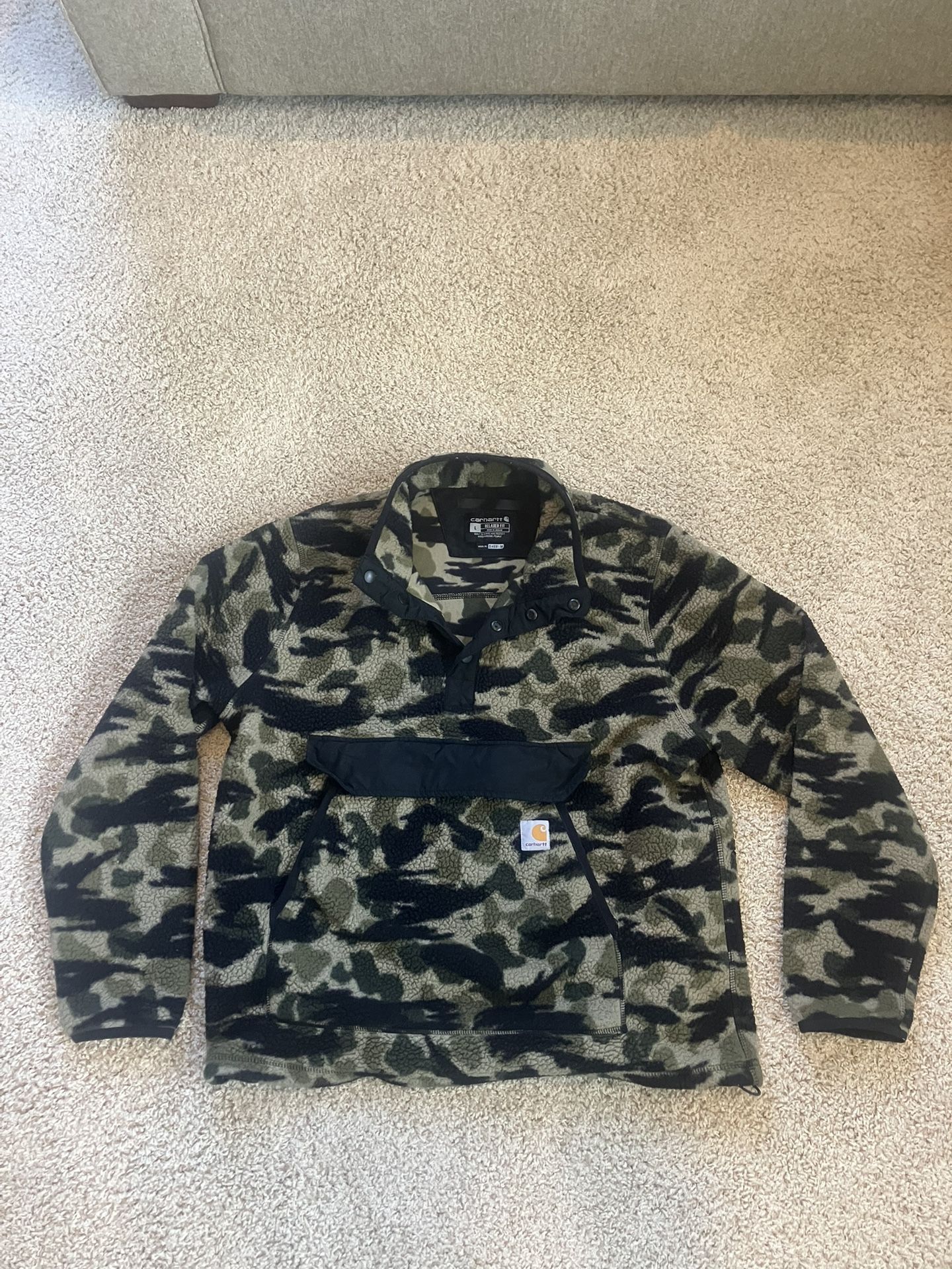 carhartt fleece jacket size large