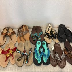 11 pairs of Women’s Sandals - size 8 - $5 each OR $25 for ALL - Simi Valley 
