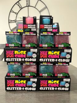 NeeDoh Nice Cube Glitter & Glow