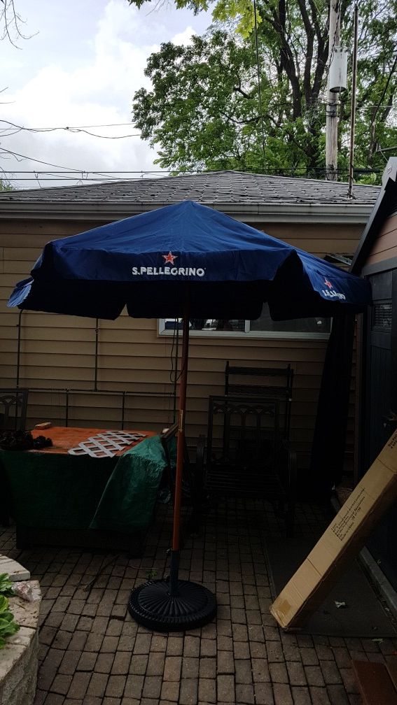 San Pellegrino market umbrella