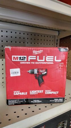 MILWAUKEE M12 FUEL 1/2" HAMMER DRILL/DRIVER (TOOL ONLY)