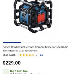 Bosch Bluetooth Jobsite Radio