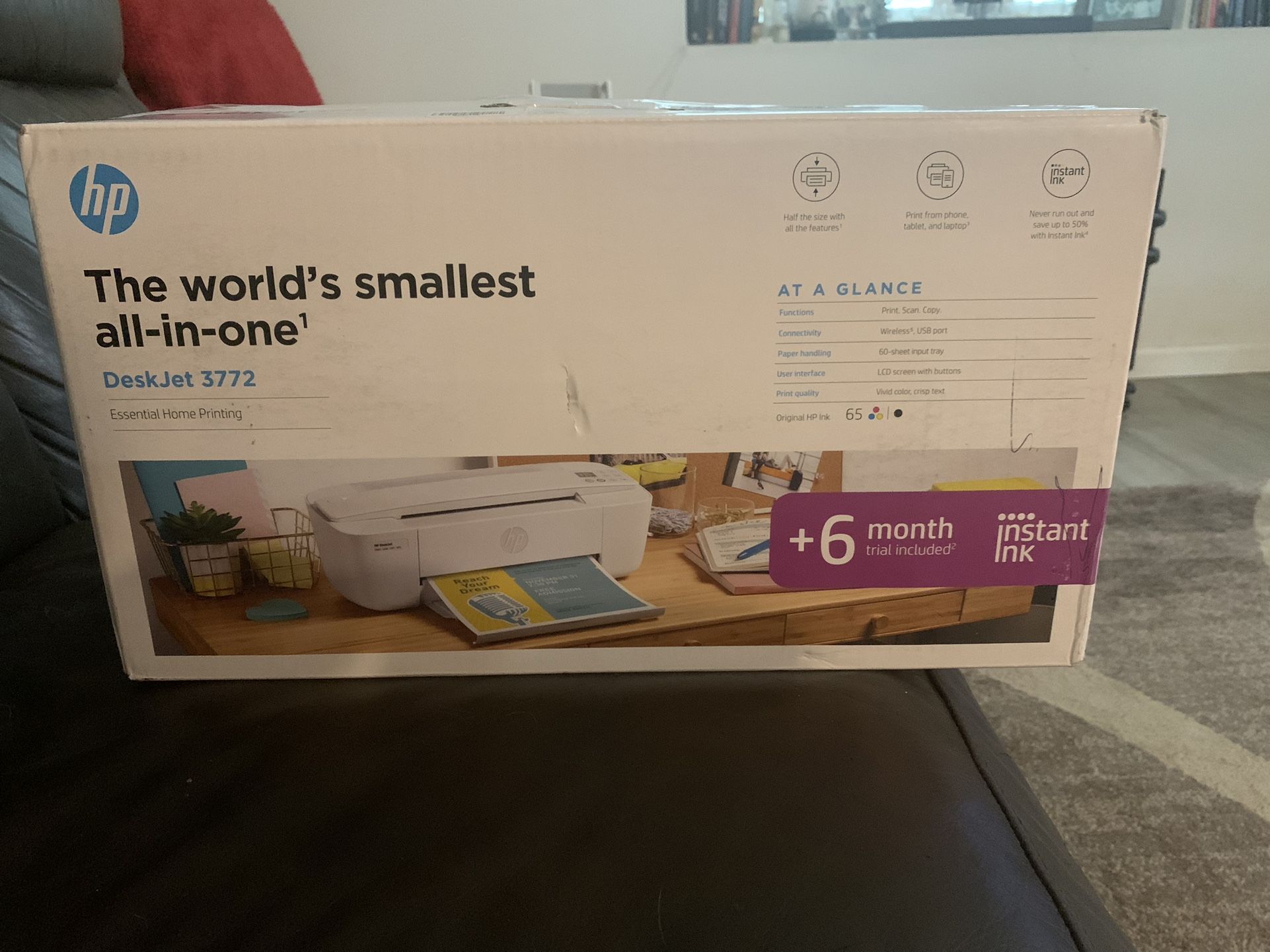 Hp 3772 Printer. NEW