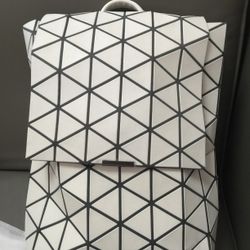 Bao Bao Issey Miyake Backpack White