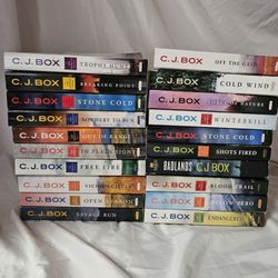 C.j. Box Paperback Book Lot