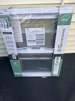 American Craftsman 27.25 in. x 36.25 in. 70 Pro Series White Double Hung Low-E Argon PS Glass Vinyl Replacement Window, Screen Incl