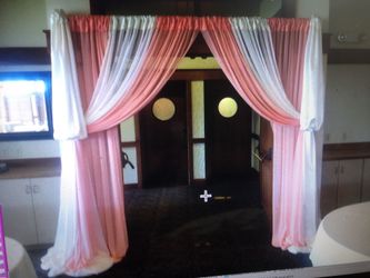 Wedding curtains decor decorations backdrop