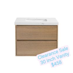 30 inch Vanity with Top #AO1-7030 12.21