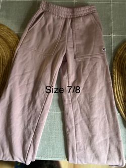 Champion wide leg sweatpants- size 7/8