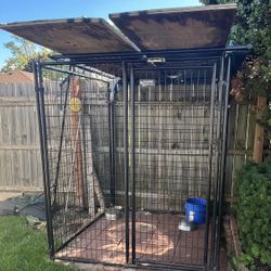 Galvanized Dog Kennel