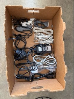 ONLY $5! Huge Box Lot of Electronics Cables & Power Adapters - $5
