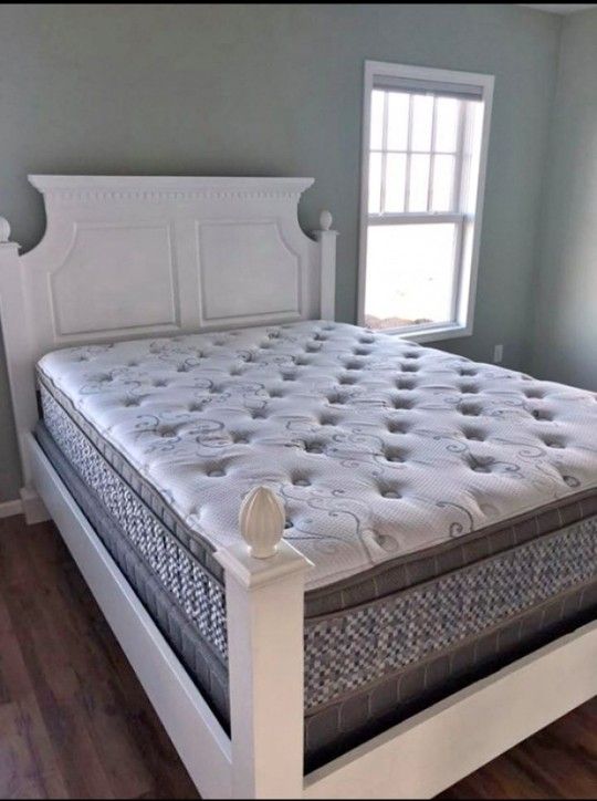 DOUBLE PILLOW TOP MATTRESS AND BOXSPRING BRAND NEW SAME DAY DELIVERY