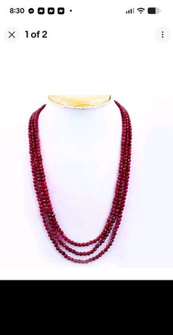 Natural 300+ carat Ruby Necklace