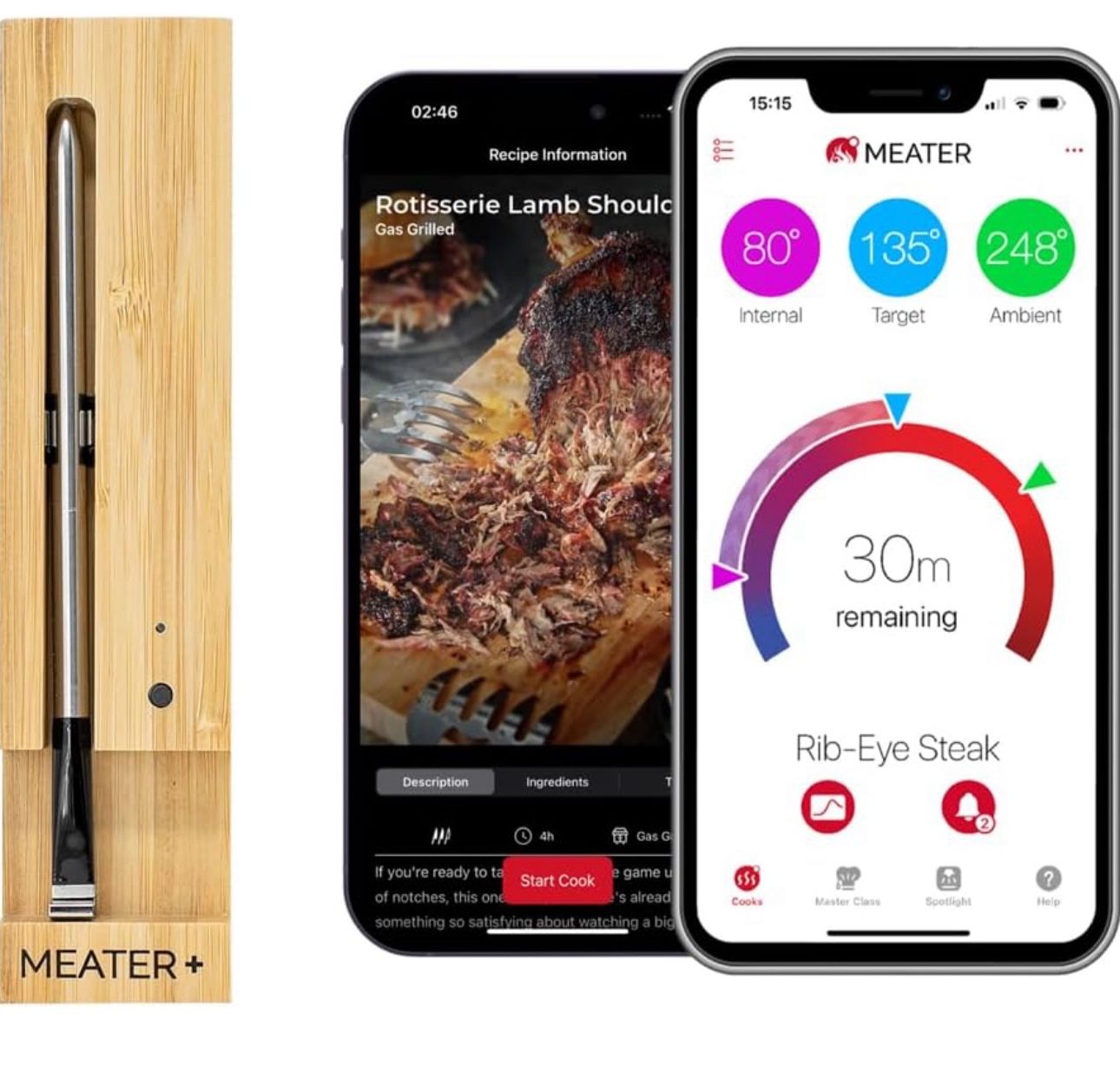 MEATER Plus: Smart Bluetooth Wireless Meat Thermometer Digital
