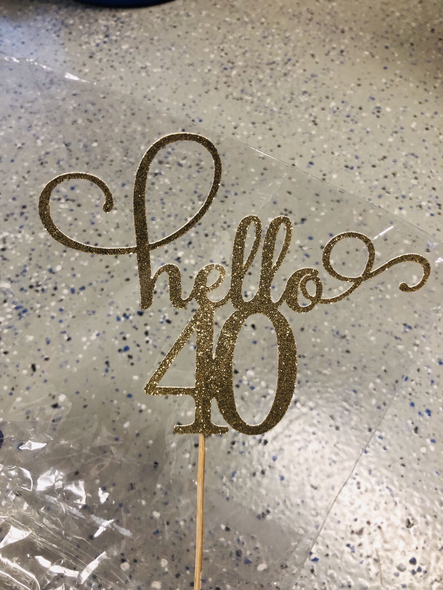 40th Birthday Cake Topper