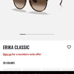 Erika classic rayban Sunglasses In Brown 