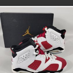 Youth Nike Air Jordan 6 Retro Carmine w/ Box  Size 5Y

