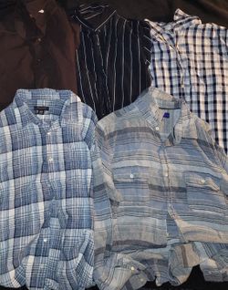 Mens Button Up Shirts Size L