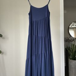 Women Summer Spaghetti Strap Boho Maxi Dress size Small