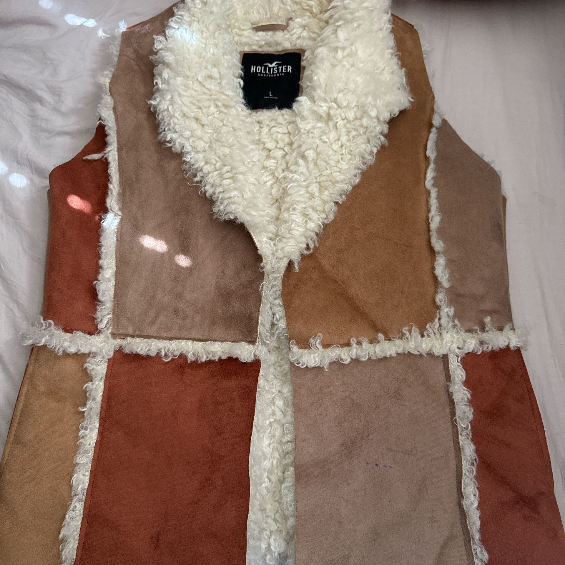 Hollister Faux Fur Vest