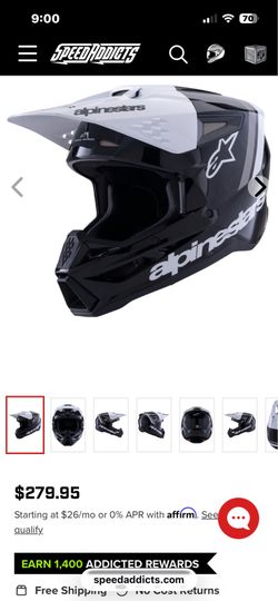 Alpine stars sm3 helmet with %100 goggles