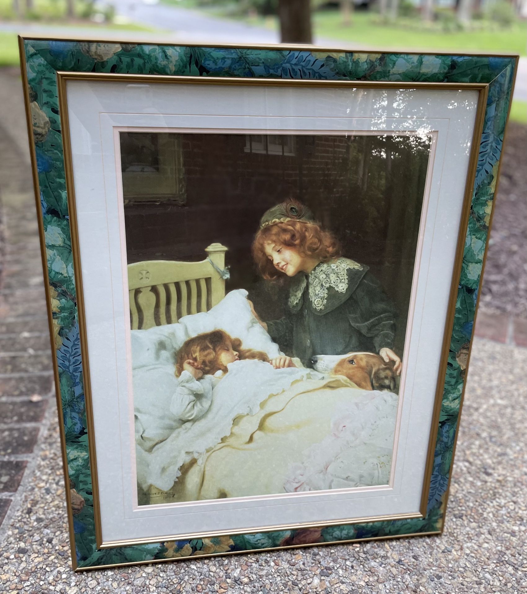 “Wake Up! It’s Christmas Morning!” Framed Artwork By Arthur J. Elsley