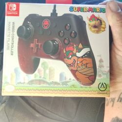 Brand New Nintendo Switch Wired Controller Mario, Bowser