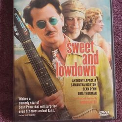 Sweet and Lowdown DVD 1999 ACADEMY AWARD NOMINATIONS; Sean Penn, Samantha Morton, Anthony Lapaglia, Uma Thurman,

Details
*Genre - Comedy
*Format - Cl