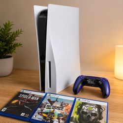 PlayStation 5 Disc Edition Bundle – Excellent Condition  
