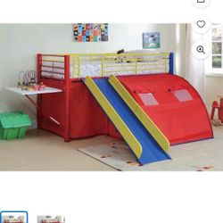 Multi-color Themed Red, Blue and Yellow Loft Bed