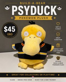Build-A-Bear Pokémon Psyduck Plush with Outfit